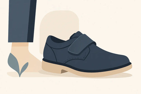 Extra Wide Touch Fastening Men’s Shoes: Fit First