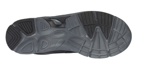 Close-up of a black shoe sole on a white background UK Size 14