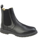 Black leather Chelsea boot on a white background UK Size 14