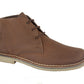 Brown leather chukka boot on a white background UK Size 14