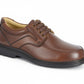 Brown leather dress shoe on a white background UK Size 14