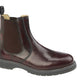Brown leather Chelsea boot on a white background UK Size 14