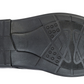 Black shoe sole with tread pattern on a white background UK Size 14