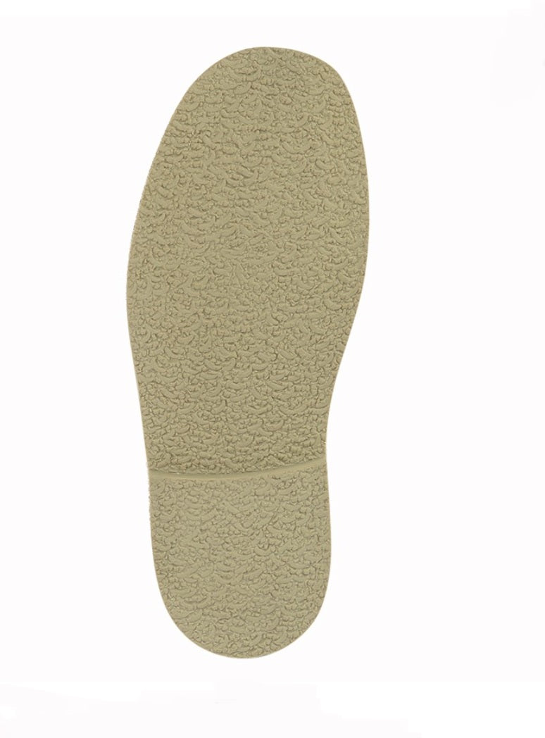 Textured beige shoe insole on a white background UK Size 14