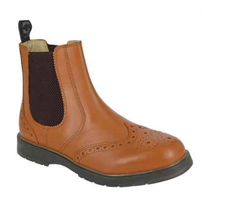 tan boots leather UK Size 14