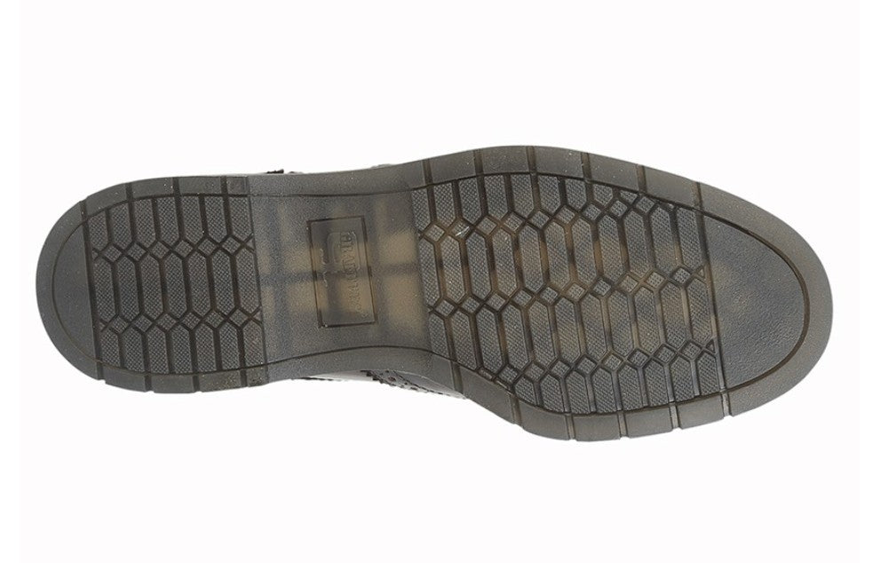Black sole of a shoe on a white background UK Size 14