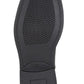 Black shoe sole with tread pattern on a white background UK Size 14